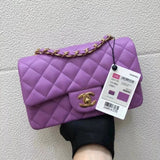 Chanel Women's Bag Top version 【Surrogate Shopping Version Genuine Goods Leather】l Classic CF Large Package mini20cm1116CF Fang Fat Flap Bag Original Sheepskin Women's Bag Chain Bag Crossbody Bag Caviar Cowhide CF20cm