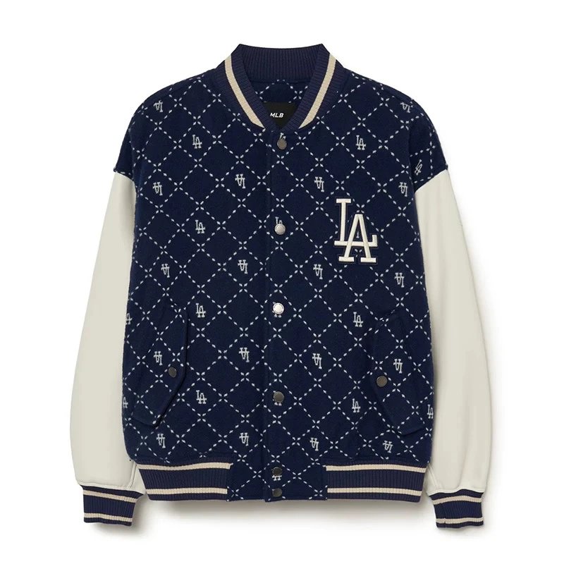 MLB Jackets Top Version Men and Women Couple Diamond Retro Presbyopic Jacket Coat Wool Fashion Baseball Uniform Autumn