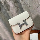Hermes women's bag Top version Exclusive Gao Ding H Jiaaima Waist Bag Chest and Waist Bag Pig Nose Stewardess Bag ConstanceSlimmini Waist Bag Mini Kangkang Waist Bag Kangkang Wallet Women's Unisex