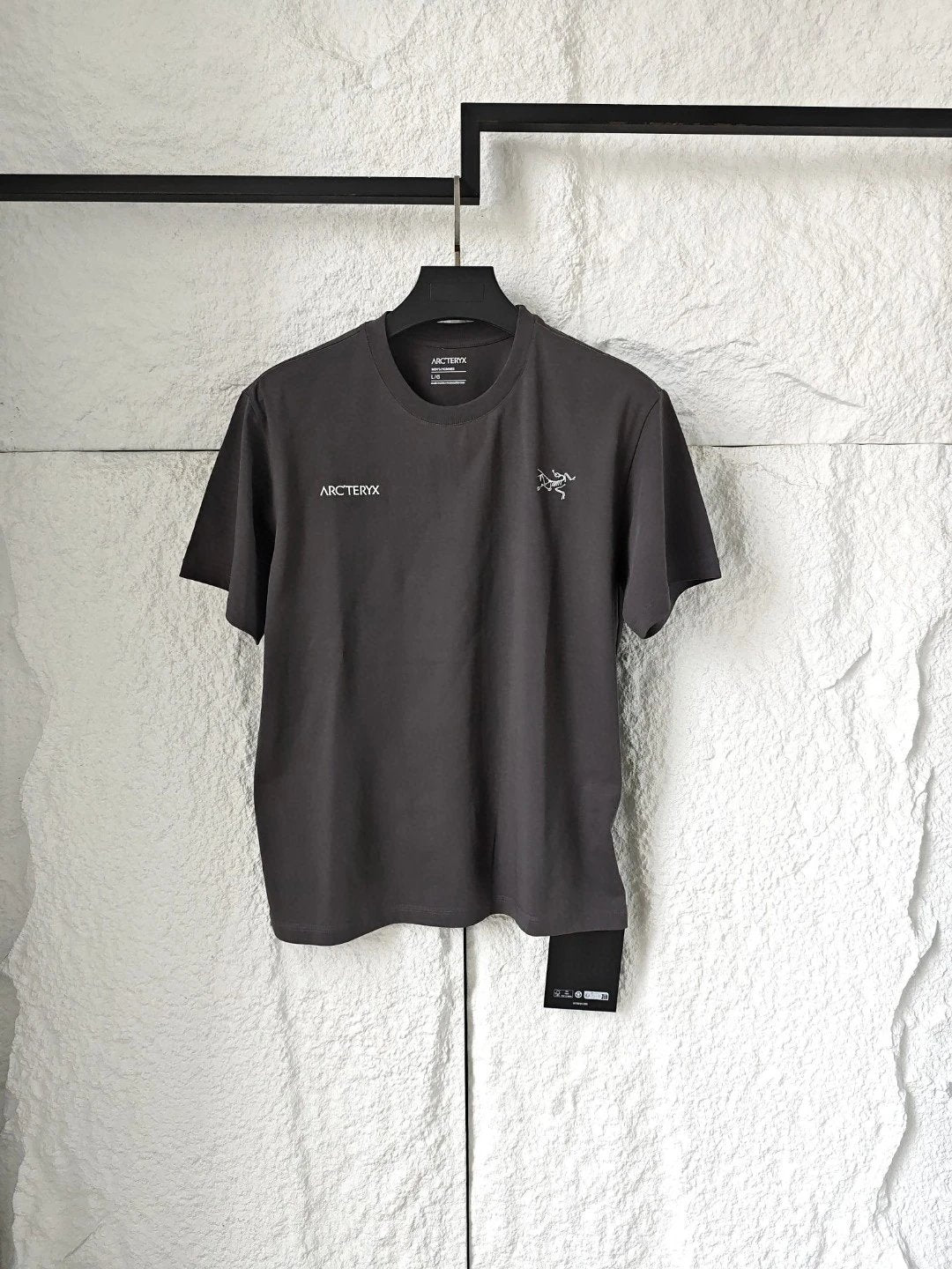 Arc'teryx T-shirt Front Double Label Print logo round Neck Short Sleeve25ss New Pure Cotton Unisex Style T T-shirt OS Loose Fit Base Shirt Top Half Sleeve T-Shirt