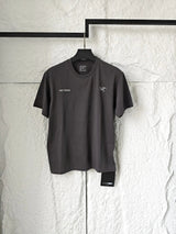 Arc'teryx T-shirt Front Double Label Print logo round Neck Short Sleeve25ss New Pure Cotton Unisex Style T T-shirt OS Loose Fit Base Shirt Top Half Sleeve T-Shirt