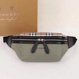 Burberry Women's Bag Top version Version Men's and Women's Bags80101441Black Medium Logo Letter logo Unisex Waist Bag Men's Crossbody Chest Bag Backpack Shoulder Bag Original Single Famous Brand Bag