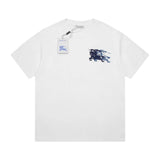 Burberry T-shirt Gradient on the chest logo round Neck Short Sleeve25ss New Pure Cotton Unisex Style T T-shirt OS Loose Fit Base Shirt Half Sleeve T-Shirt Top Half Sleeve