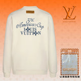 Louis Vuitton LV Hoodie Large logo English Letter Crew Neck Sweatshirt Long Sleeve Base Shirt Outerwear Trendy Unisex Sports Casual OS Loose Fit Versatile New Autumn Winter Collection