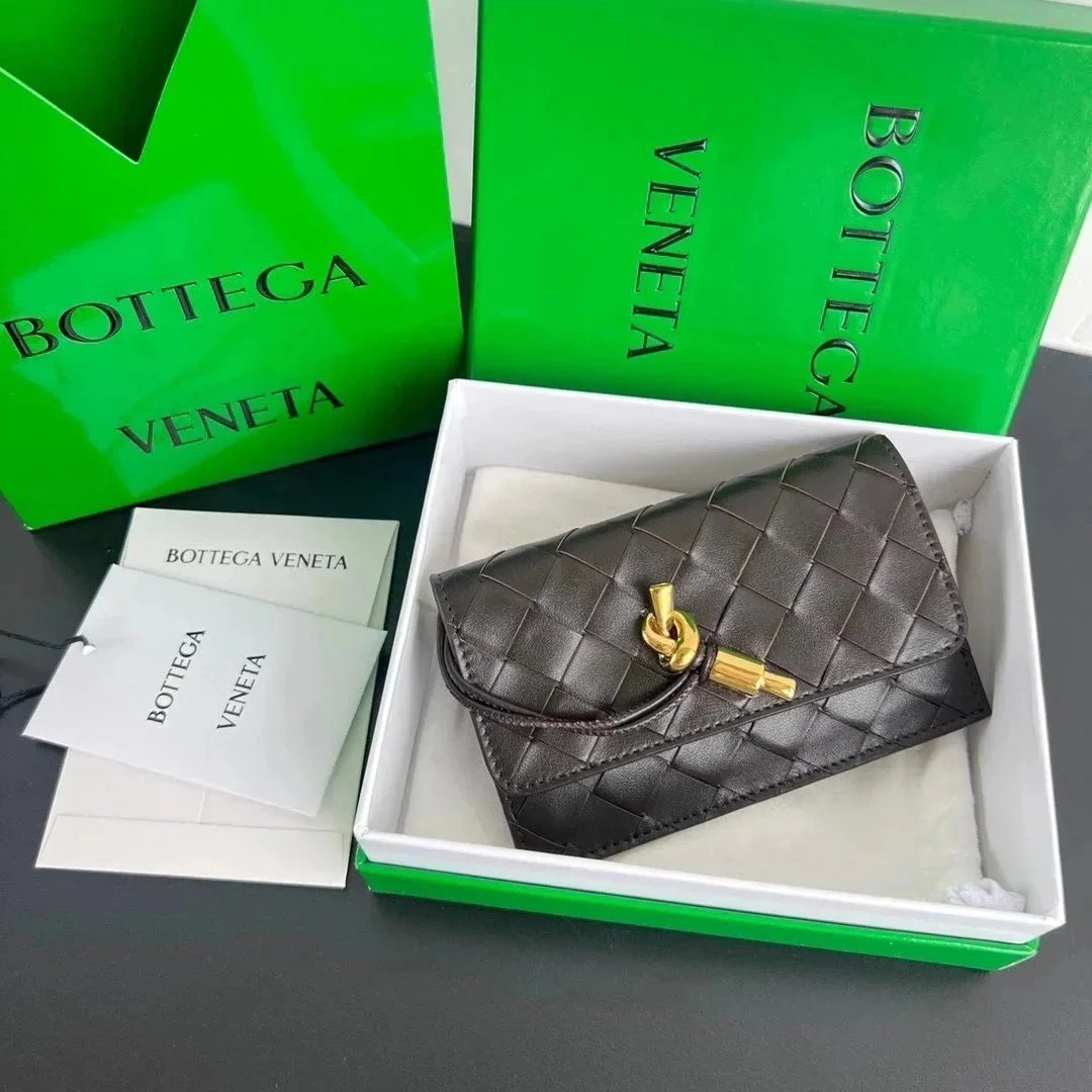 Bottega Veneta Men's Bag Top version 【Super Original Leather】24New Amdiamo Zipper Card Holder Multifunctional Wallet Women's Coin Purse Ladies Card Holder Card Case Zipper Wallet Folding Wallet Multifunctional Card Holder Bag