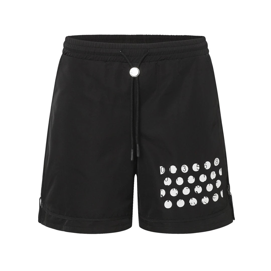 Maison Margiela Shorts Ink Printing logo Built-in Mesh Beach Shorts25ss New Five-Point Pants os Loose Quick-Dry Unisex Casual Trendy Brand Big Shorts5Pants