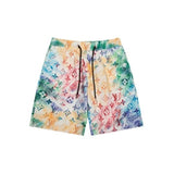 Louis Vuitton LV Shorts Full Print Gradient Beach Shorts Five-Point Shorts os Loose Quick-Dry Unisex Casual Trendy Brand Big Shorts25ss New Product5Pants
