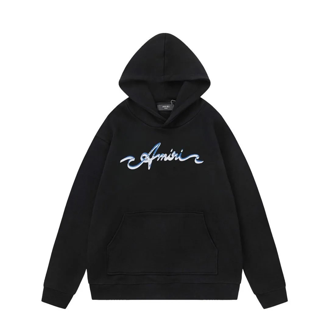 Amiri Hoodie 2024Autumn and Winter New Letters logo Pattern Printed Hoodie Same Style for Men and Women