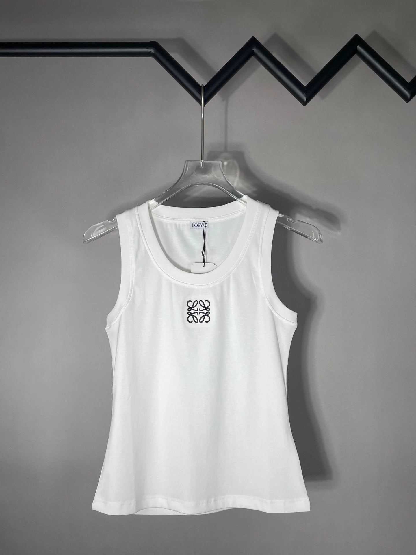 LOEWE T-shirt Embroidered Women's Vest T Sleeveless Versatile Casual Vest