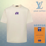 Louis Vuitton LV T-shirt Melt Your Heart Personality LOGO Printed round Neck Short Sleeve25ss New Pure Cotton Unisex Style T T-shirt OS Loose Fit Base Shirt Short Sleeve Top T-Shirt