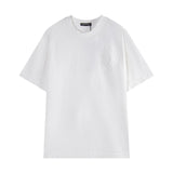 Chrome Hearts T-shirt Horseshoe Patch logo round Neck Short Sleeve25ss New Pure Cotton Unisex Style T T-shirt OS Loose Fit Base Shirt Short Sleeve T-Shirt Top