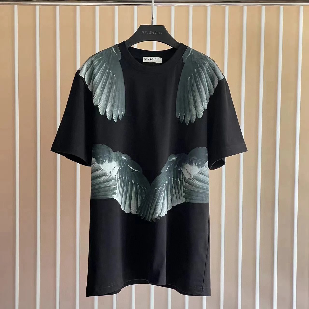 Givenchy T-shirt Top Version Counter Same Collection1Cotton Short Sleeve T T-shirt Men's and Women's Loose Bottoming Shirt2024New Summer