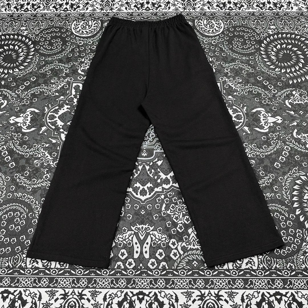 Balenciaga Sweatpants Collaboration Manchester United Series Embroidered Sweatpants Long Pants Wide-leg Pants Casual Loose Sports Pants Unisex24ss Autumn and Winter New Products