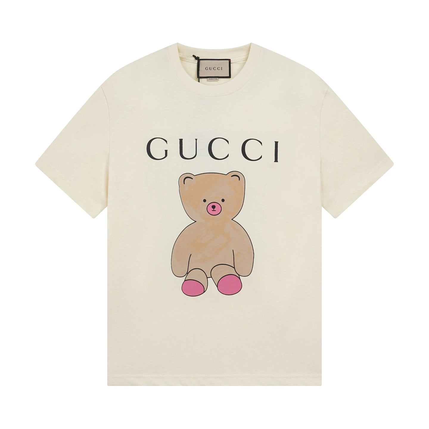Gucci T-shirt Chest Small Pig Print logo round Neck Short Sleeve25ss New pure cotton T Unisex T-Shirt OS Loose Fit Base Shirt Top Half Sleeve T-Shirt