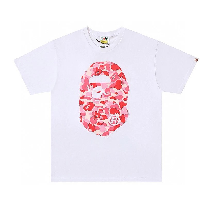 Bape T-shirt Top Version Camouflage Printed Men's and Women's Same Casual Short Sleeve T T-shirt