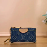 Louis Vuitton LV Wallets/Clutches Denim Denim Purse Wallet Collection Real Shot M82960Denim Mahjong Bag Women's Bag Clutch Chain Bag Shoulder Underarm Bag Handbag Victorine Denim Wallet zippy Denim Zipper Wallet Coin Purse Keychain Coin Purse M82959/58/57