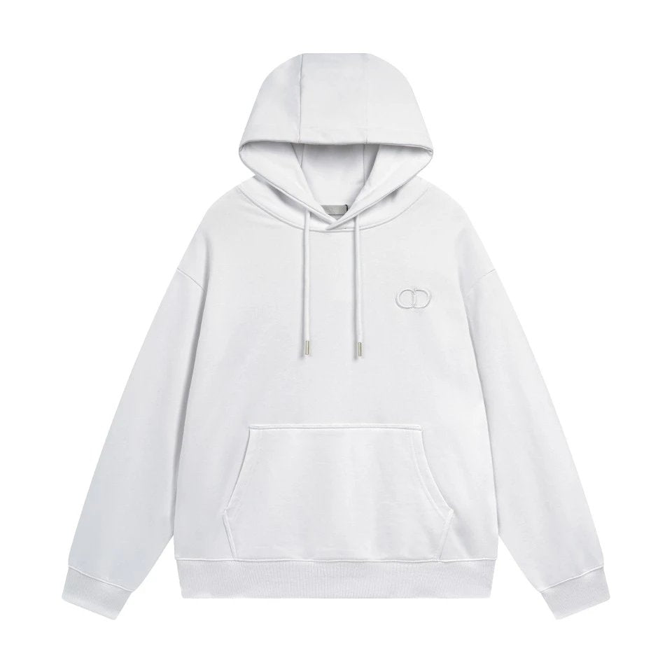 Dior Hoodie Letter Embroidered High-Density 3D Hoodie Sweatshirt450100% Pure Cotton Terry Pullover Hoodie os Unisex Sports Tracksuit Top24ss Autumn and Winter New Products