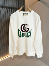 Gucci Hoodie Chest logo Element Print Crewneck Sweatshirt Pure Cotton Casual Loose Fit Versatile Pullover Sportswear Top os Unisex Style24ss Autumn and Winter New Products