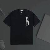 Dior T-shirt Chest CD Letter Printing logo round Neck Short Sleeve25ss New pure cotton T Unisex T-Shirt OS Drop Shoulder Loose Fit Base Shirt Top T-Shirt Short Sleeve
