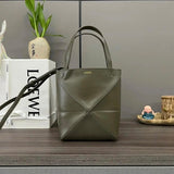 LOEWE Women's Bag Top version 【Kowloon Leather Premium Edition】23New PuzzleFold Handbag Folding Underarm Bag Tote Bag Shopping Bag Handbag Men's and Women's Bags mini Small Tote Bag Oversized Shopping Bag Big Tote tote Bag