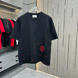 Maison Margiela T-shirt Digital Embroidery logo round Neck Short Sleeve25ss New pure cotton T Unisex T-Shirt OS Drop Shoulder Loose Fit Base Shirt Top T-Shirt Short Sleeve