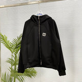 Balenciaga Hoodie Zipper Hoodie Sweatshirt Jacket Top Unisex Sports Casual Loose Fit Versatile