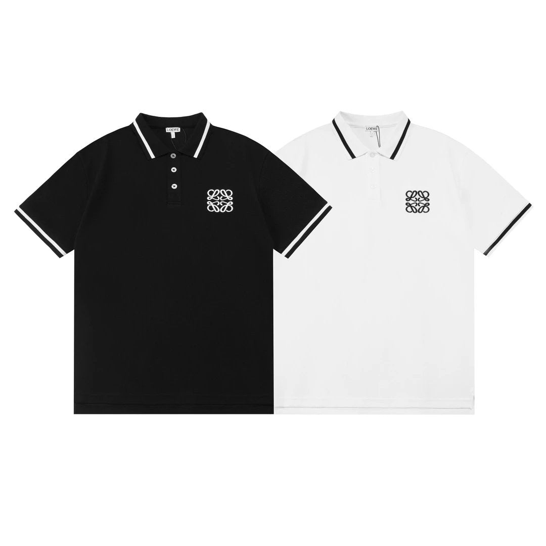 LOEWE T-shirt Chest Letters logo Embroidery POLO Shirt Lapel Short Sleeve25ss New Unisex Commuter Short Sleeve Summer Loose Fit T Business Shirt Plus Size T-Shirt