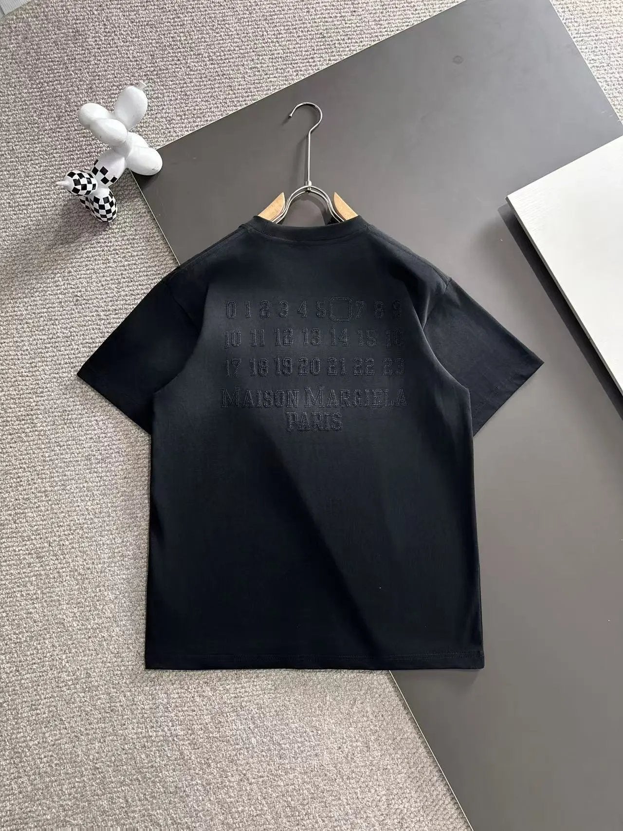 Maison Margiela T-shirt Back Hollow Letter Number Embroidery logo round Neck Short Sleeve25ss New pure cotton T Unisex T-Shirt OS Loose Fit Base Shirt Top Half Sleeve T-Shirt