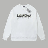 Balenciaga Hoodie Graffiti Letter Print Pullover Crewneck Sweatshirt Casual Loose Fit Pure Cotton Terry Sportswear os Unisex Fit Top24ss Autumn and Winter New Products
