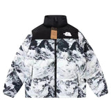 The North Face Down jacket Men's and Women's Same down Jacket Winter Print Coat