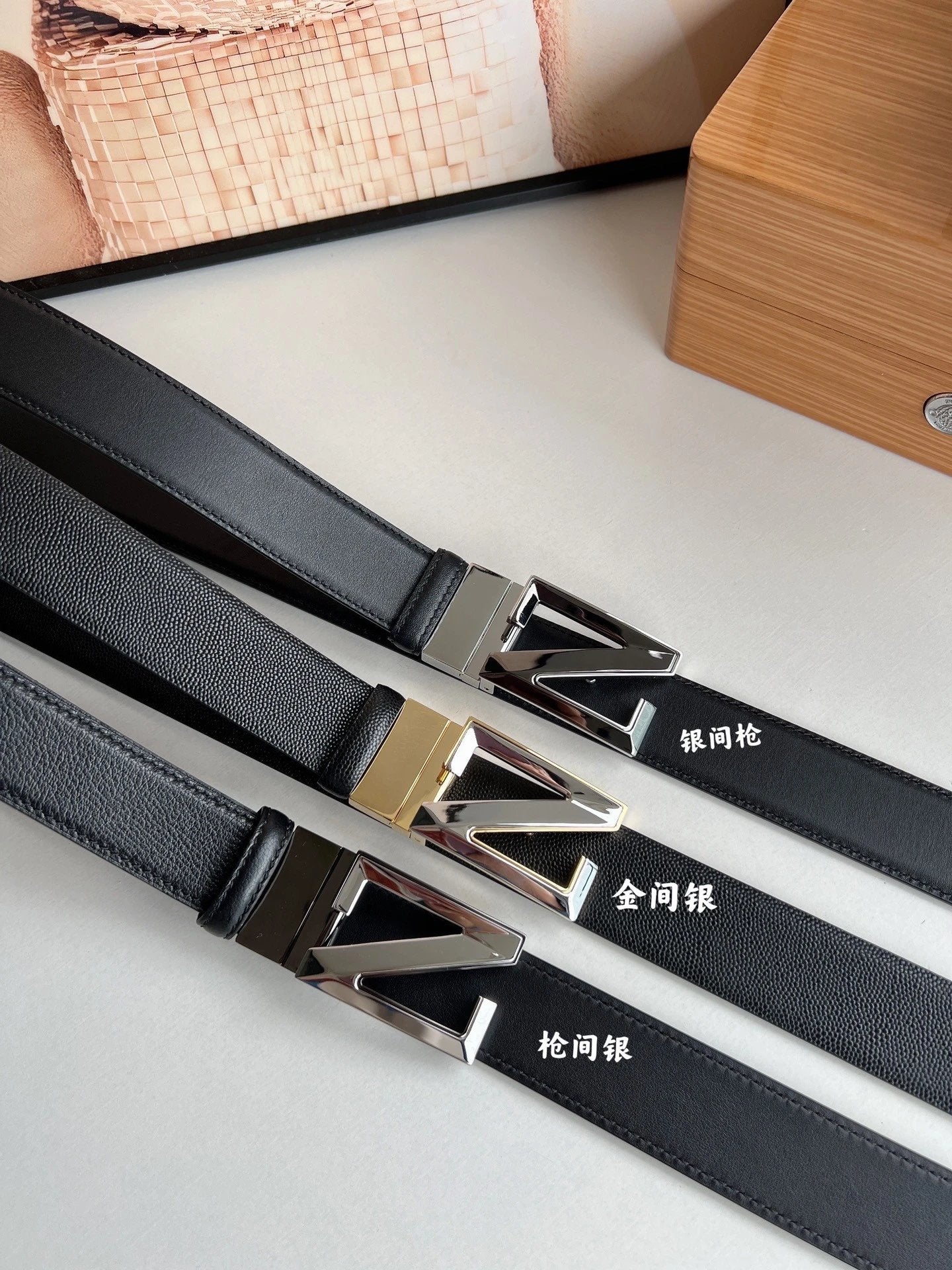 Zegna Belt Top version Original Imported Calf Leather Belt for Business Men Pant Belt3.5CM Belt Double-Sided Dual-Use Men's Needle Belt Suitable for Men's Business Double-Sided Cowhide Classic Belt Gift Box Packaging