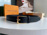 Louis Vuitton LV Belt Top version 【Counter Quality】The Most New Belt3.5cm Men's Belt Metal Buckle Men's Leather Belt with Classic Chessboard Plaid Belt with Genuine Goods Packaging in and out of the Counter No Problem Versatile Casual Fashion Formal Wear