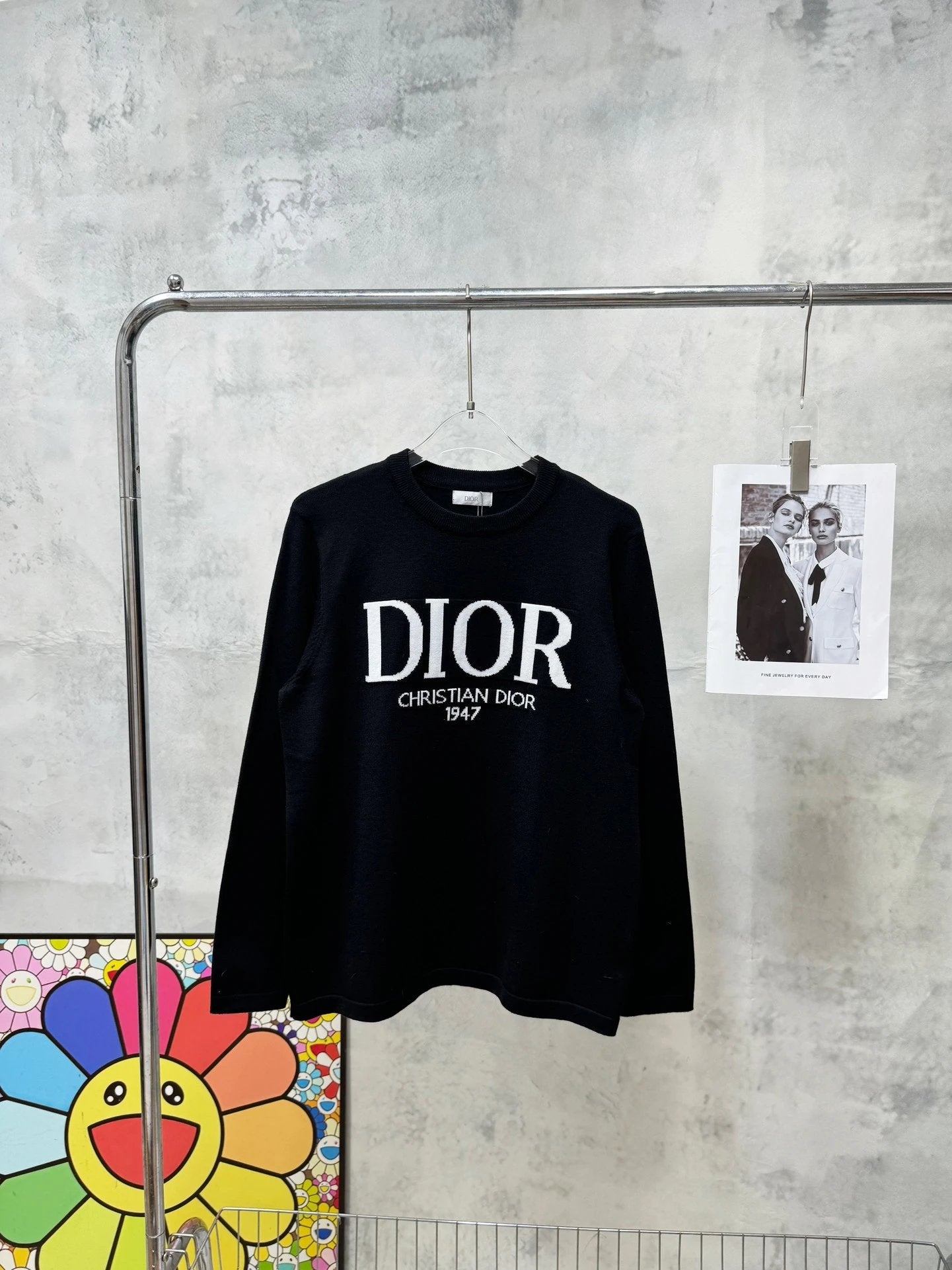 Dior Sweater Classic Letter Crew Neck Knit Sweater700Kegao Heavyweight Casual Loose Fit Versatile Pullover Sweater os Versatile Inner Layer Top Unisex24ss Autumn and Winter New Products