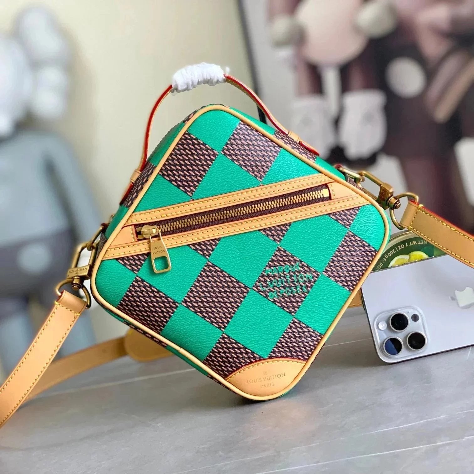 Louis Vuitton LV Men's Bag Top version 【Super Original Order】24Latest Spring and Summer CHESS Chessboard Men's Square Bag Shoulder Crossbody Messenger Bag N40548N40561N40547N40563N40562