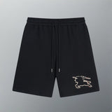 Burberry Shorts logo Five-point Shorts25ss New Heavy Drawstring American Style Casual Summer Pants5Two-in-One Casual Sweatpants for Men and Women, Pure Cotton Joggers