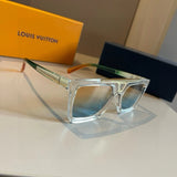 Louis Vuitton LV Sunglasses Color-Block Temple Sunglasses Slimming Non-Prescription Unisex Couple Style Driving Beach Fishing UV Protection25ss New Sports Casual Versatile