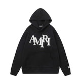 Amiri Hoodie 2024Autumn and Winter New Paste Cloth Embroidery Letter Pattern Hooded Sweater for Men and Women