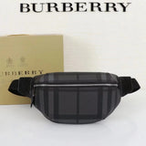 Burberry Women's Bag Top version Version Men's and Women's Bags80101441Black Medium Logo Letter logo Unisex Waist Bag Men's Crossbody Chest Bag Backpack Shoulder Bag Original Single Famous Brand Bag