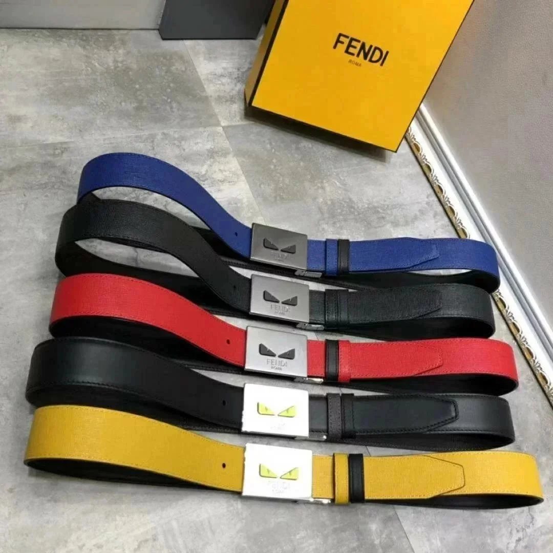 FENDI Belt Top version New Belt Men's Business Casual Men's and Women's Fashion All-Match Little Monster Belt