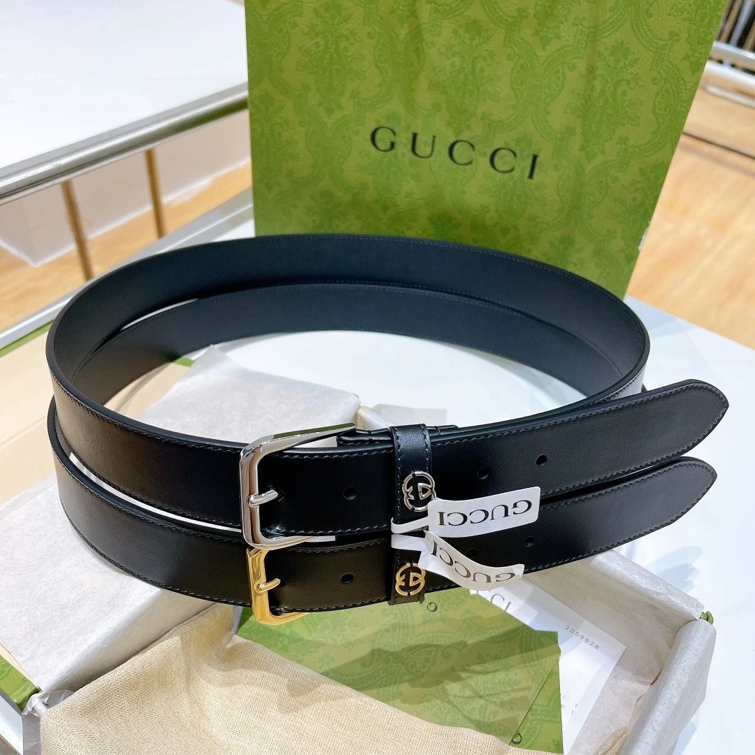 Gucci Belt Top version New Original Men's Belt Leather Belt Men's Pin Buckle Pairs g Belt Men's Fashion Casual Original Leather Gujia Belt GG Home Pant Belt Male Gucci Gucci Men's Belt Ferragamo3.5