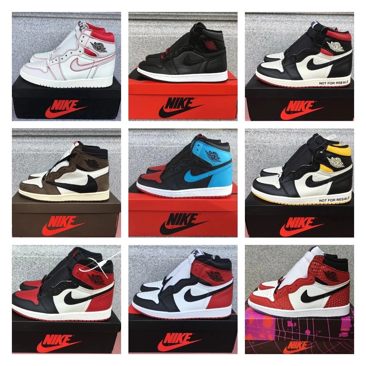 Air Jordan 1 High shoes New All-Match Trendy Men's Casual Sports Shoes