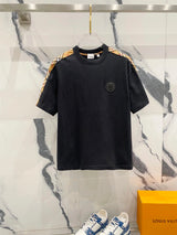 Burberry T-shirt Hardware TB Alphabet Leather LOGO Logo Crew Neck Short Sleeve25ss New Pure Cotton Unisex Style T T-shirt OS Loose Fit Base Shirt Short Sleeve Top T-Shirt