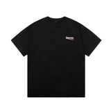 Balenciaga T-shirt Coke Wave Print on the Chest logo round Neck Short Sleeve25ss New Pure Cotton Unisex Style T T-shirt OS Loose Fit Base Shirt Top Half Sleeve T-Shirt