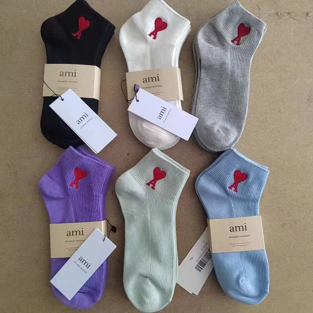 Ami Sock Pure Cotton Breathable Socks-CY