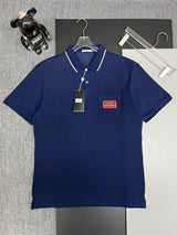 Gucci T-shirt Chest Pocket Brand Embroidery logoPOLO Short Sleeve Turn-down Collar Shirt Unisex Summer Loose Fit T Business Commuter Short Sleeve Shirt Plus Size