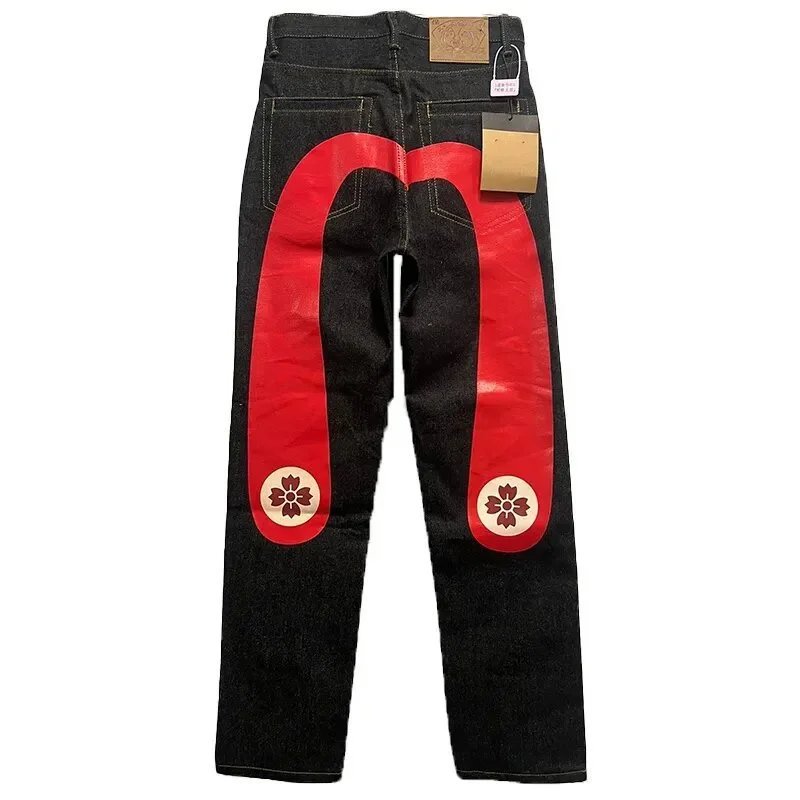 Evisu Jeans Fashion Y2Retro Hip Hop Jeans