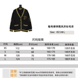 PRADA Sweater  Affixed Cloth Embroidered College Style Cardigan Sweater for Men and Women