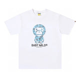 Bape T-shirt Top Version Men's and Women's Same Style Short Sleeve T Summer Fashion T-shirt