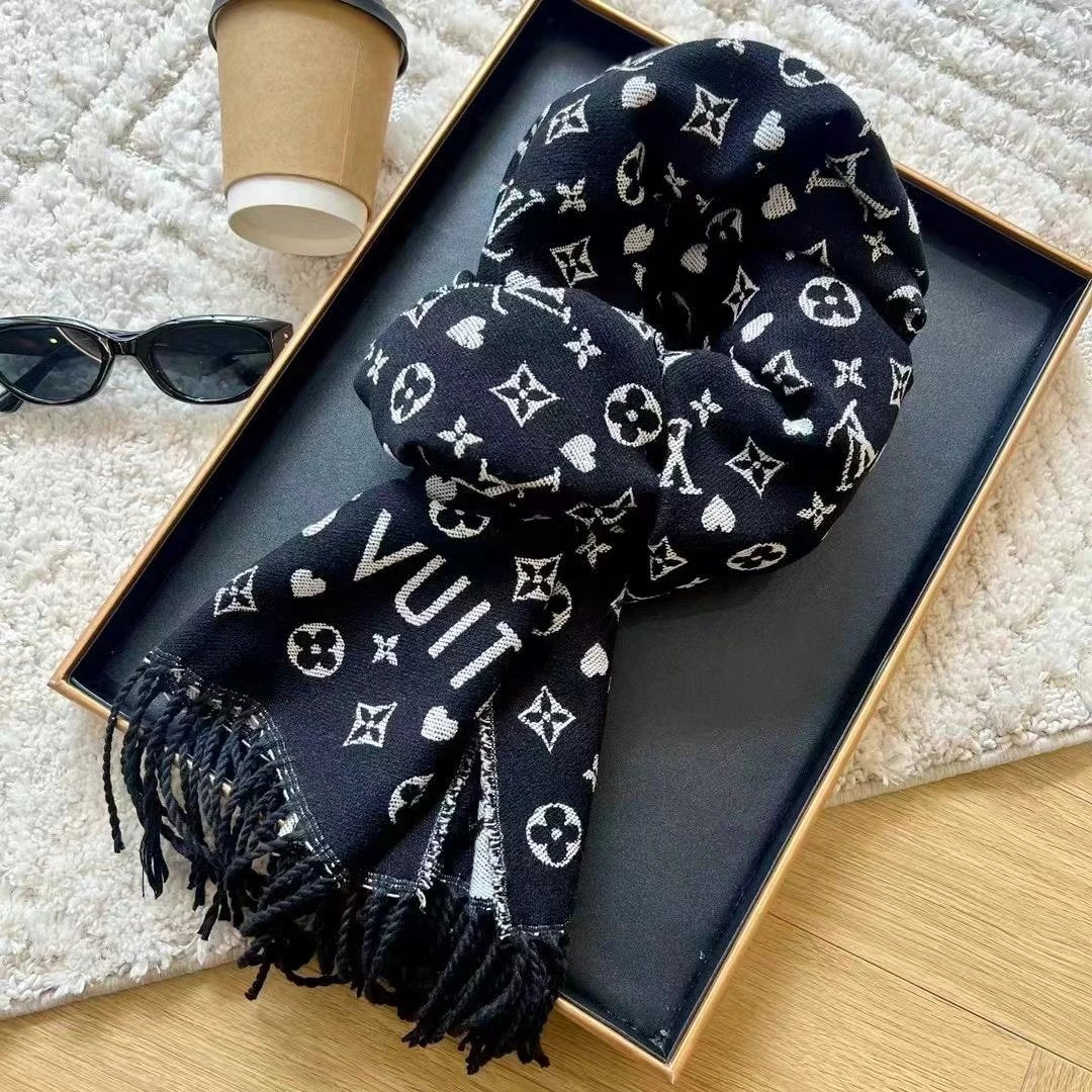 Louis Vuitton LV Dior Scarf Women's Scarf Winter Outer Shawl Double-Sided Cashmere-like Warm Scarf