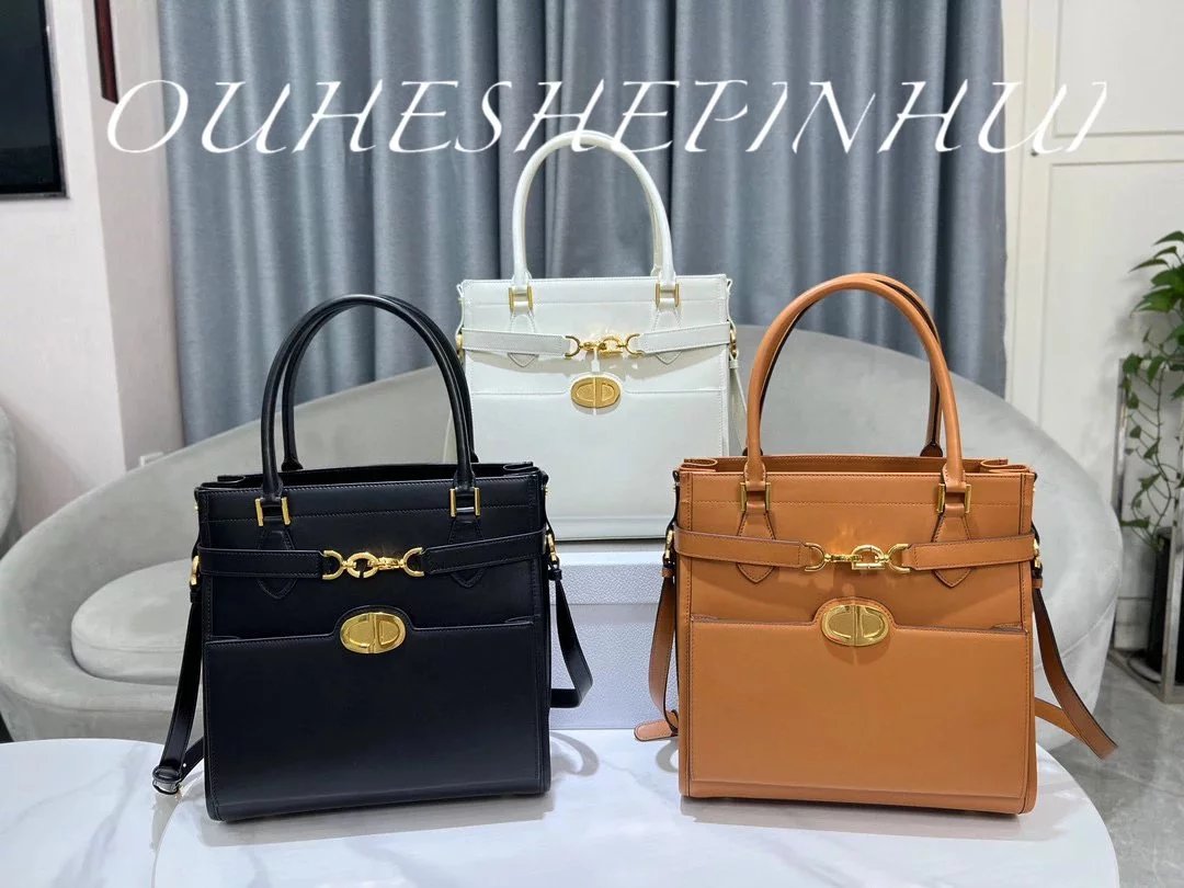 Dior Women's Bag Top version 【Overseas Edition】2024Spring and Summer New christian Handbag Original Leather One-Shoulder Crossbody Bag Handbag for Women